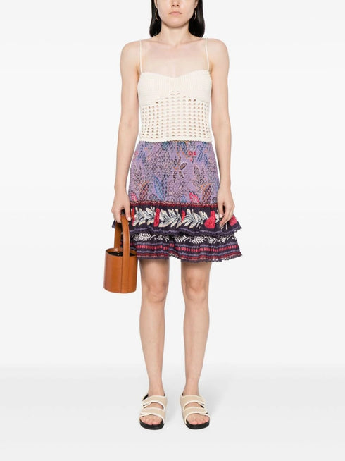 WILD NIGHT LAVENDER MINI SKIRT
